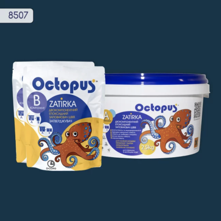 Двухкомпонентная эпоксидная затирка Octopus Zatirka цвет 8507, 2,5 кг (8507-2)