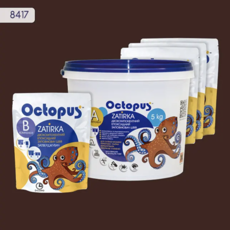 Двухкомпонентная эпоксидная затирка Octopus Zatirka 8417, 5 кг (8417-5)