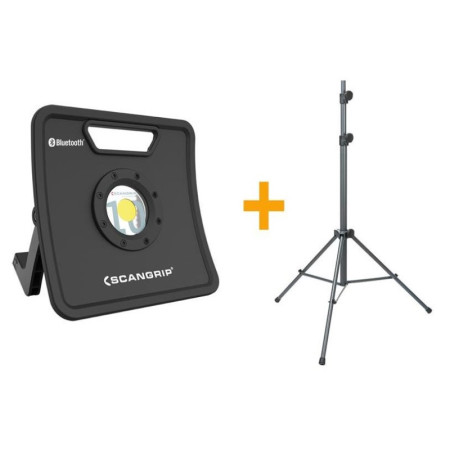 Прожектор переносной 12 000 lumen NOVA 12K + штатив 1-3 м TRIPOD SCANGRIP (49.0216)
