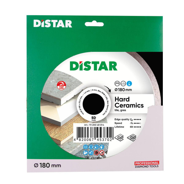 Диск алмазный Distar Hard ceramics 180 мм для керамогранита/керамики (11120048014)