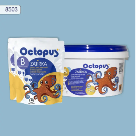 Двухкомпонентная эпоксидная затирка Octopus Zatirka цвет 8503, 2,5 кг (8503-2)