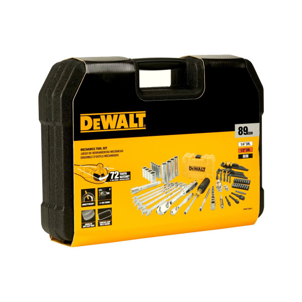 Набір торцевих головок та біт DeWALT DWMT73800-1, 1/4 та 3/8, 89 предметів (DWMT73800-10)