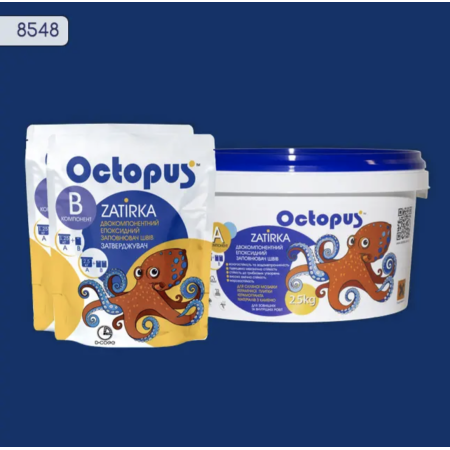 Двухкомпонентная эпоксидная затирка Octopus Zatirka цвет 8548, 2,5 кг (8548-2)