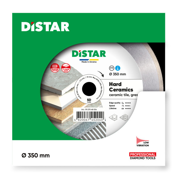 Диск алмазный Distar Hard ceramics 350 мм для керамогранита/керамики (11127048024)