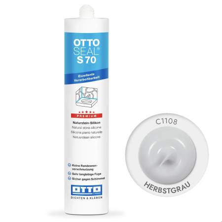 Силиконовый герметик OttoSeal S70 C1108 серая осень (8NTRGAT0201)