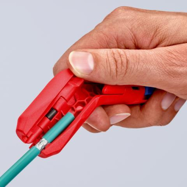 Універсальний інструмент Knipex ErgoStrip для видалення оболонки, від 8 до 13 мм (16 95 01 SB)