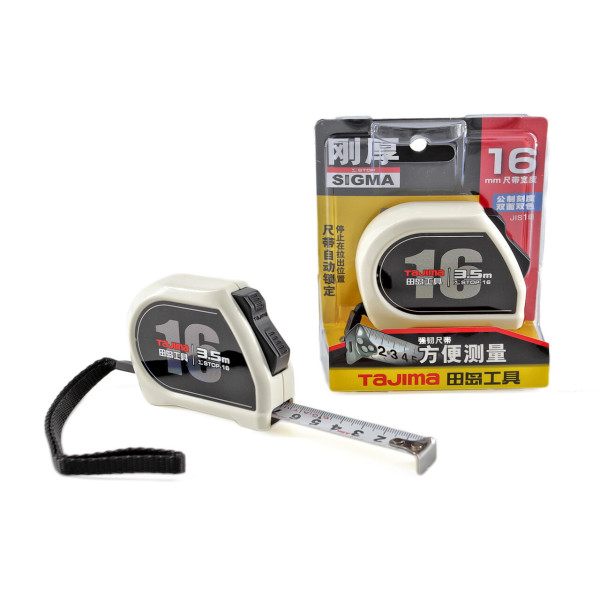 Рулетка строительная TAJIMA SIGMA SS1635 3,5 м с автостопом (1001-2432)