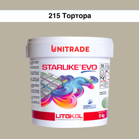 Эпоксидная затирка Litokol Starlike EVO 215 тортора 5 кг (STEVOTRT0005)