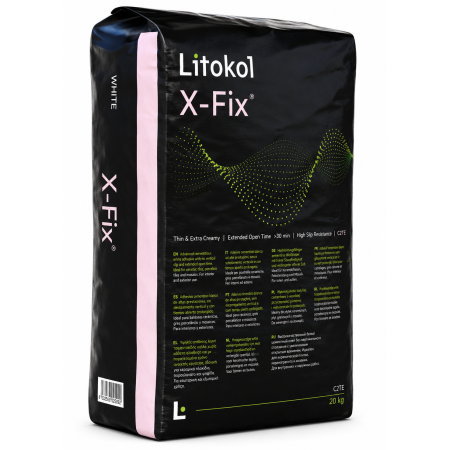 Профессиональный клей с высокой фиксацией, Litokol X-Fix, белый, 20 кг (XFXB0020)