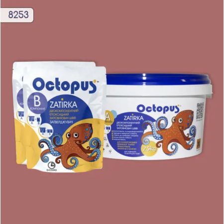 Двокомпонентна епоксидна фуга Octopus Zatirka колір 8253, 2,5 кг (8253-2)