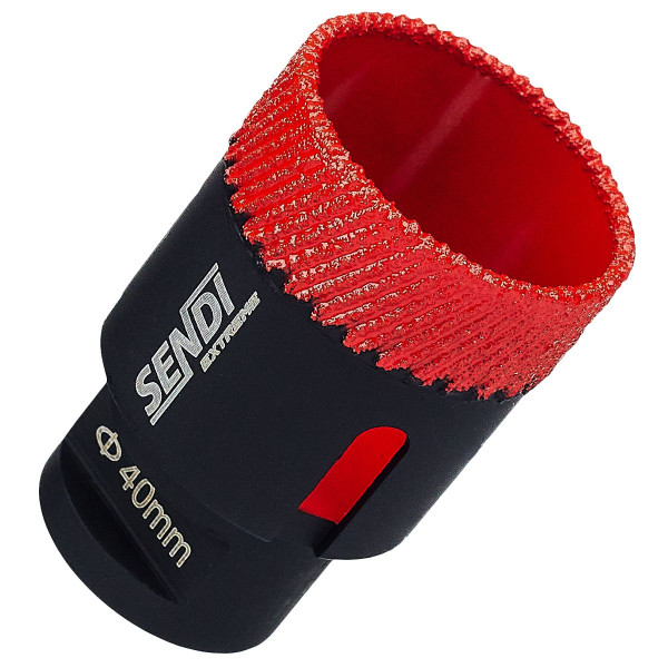 Алмазна коронка SENDI EXTREME 40 мм для кераміки, керамограніту та каменю М14 (01961204341)