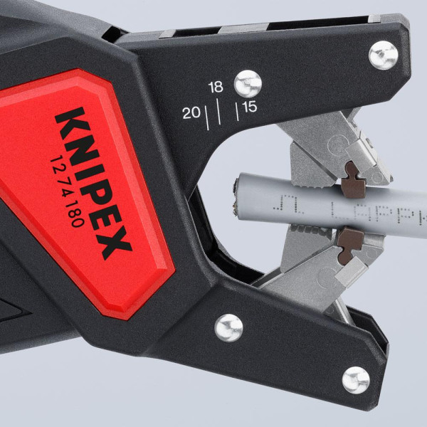 Автоматический стриппер Knipex для удаления изоляции из круглых кабелей (12 74 180 SB)