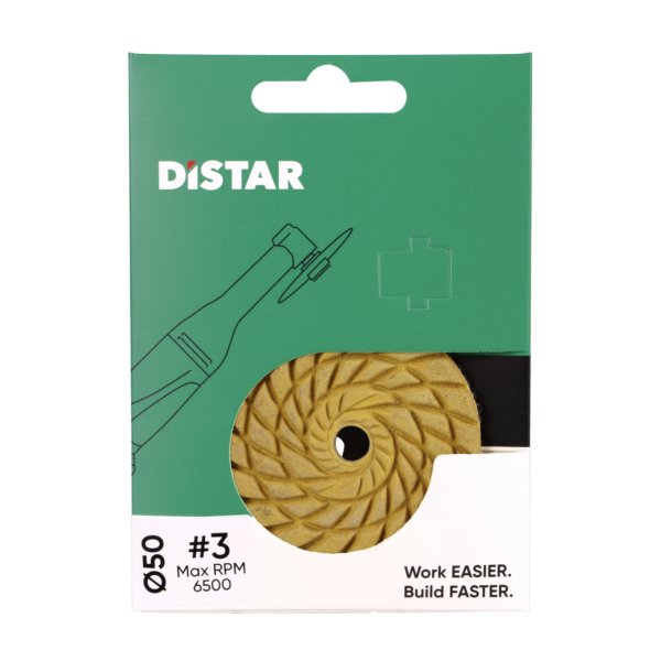 Алмазный гибкий шлифовальный диск (черепашка) Distar CoolPAD 50 мм №3 (81419031094)