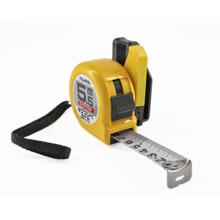 Рулетка строительная TAJIMA HI LOCK SFL25-55BL 5,5 м с держателем на ремень (1001-1652)