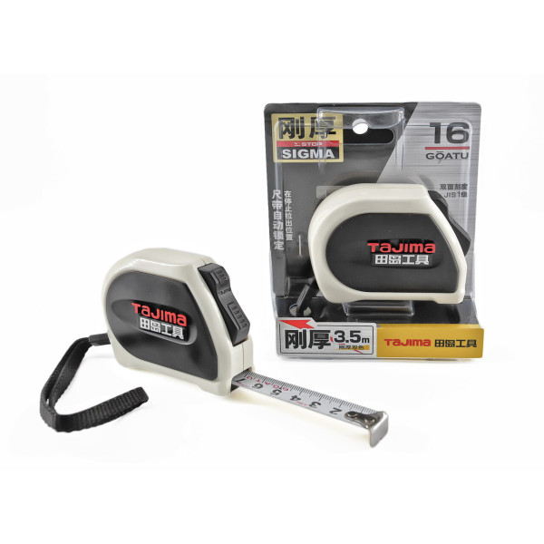 Рулетка строительная TAJIMA SIGMA SS1635-CHN 3,5 м с автостопом (1001-2605)