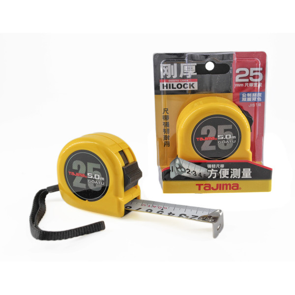 Рулетка строительная TAJIMA GOATU HI LOCK L25-50 5 м (1001-2439)