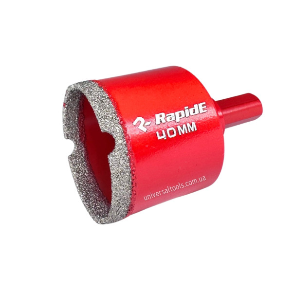 Алмазна коронка RapidE Red Point EVO 40 мм, під дриль (НФ-00001855)