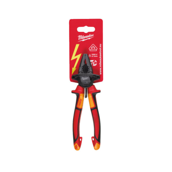Пасатижі Milwaukee VDE Combination Plier, 180 мм (4932464572)
