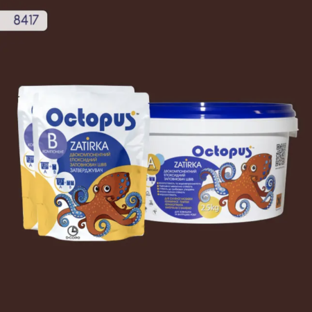 Двокомпонентна епоксидна фуга Octopus Zatirka колір 8417, 2,5 кг (8417-2)
