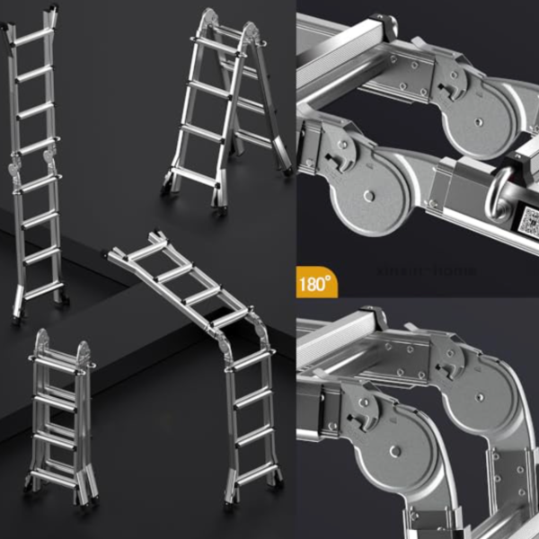 Универсальная телескопическая лестница MADOLI Bafen Midoli 4+4 ступени (FIXSTEP4)