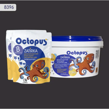 Двокомпонентна епоксидна фуга Octopus Zatirka колір 8396, 2,5 кг (8396-2)