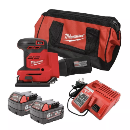 Вибрационная шлифмашина аккумуляторная MILWAUKEE M18 BQSS-502B (4933479967)