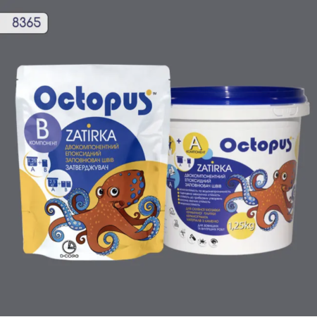 Двухкомпонентная эпоксидная затирка Octopus Zatirka цвет 8365, 1,25 кг (8365-1)