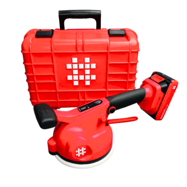 Виброприсоска Shijing Digital 21V 2.0A/h 165 мм с 2 аккумуляторами + кейс (9392)