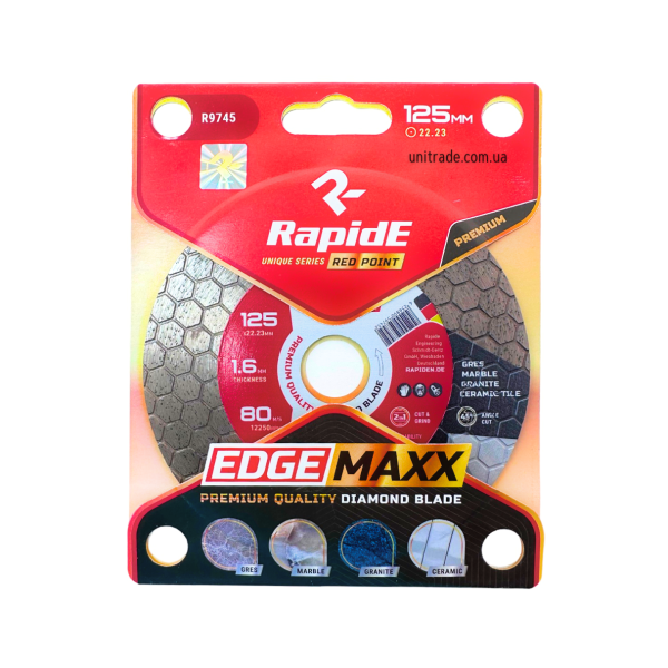 Алмазный диск RapidE EDGEMAXX CUT and GRIND 125x22.2 (НФ-00001927)