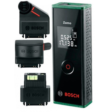 Лазерный дальномер Bosch Zamo Set с тремя адаптерами (0603672701)