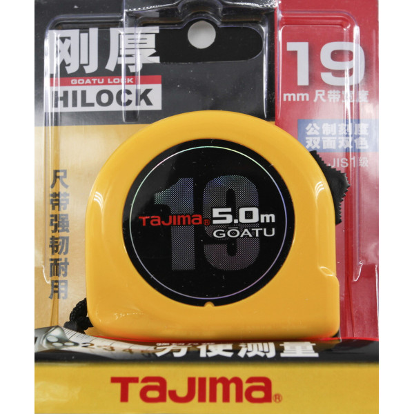 Рулетка строительная TAJIMA GOATU HI LOCK М19-50 5 м (1001-2438)