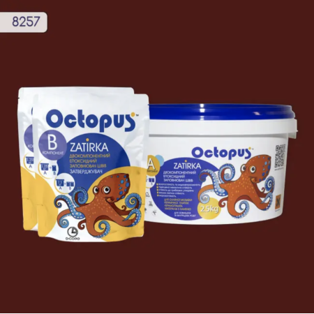 Двухкомпонентная эпоксидная затирка Octopus Zatirka цвет 8257, 2,5 кг (8257-2)