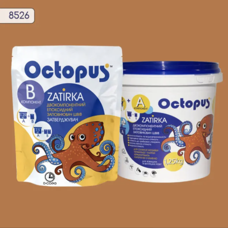 Двухкомпонентная эпоксидная затирка Octopus Zatirka цвет 8526, 1,25 кг (8526-1)