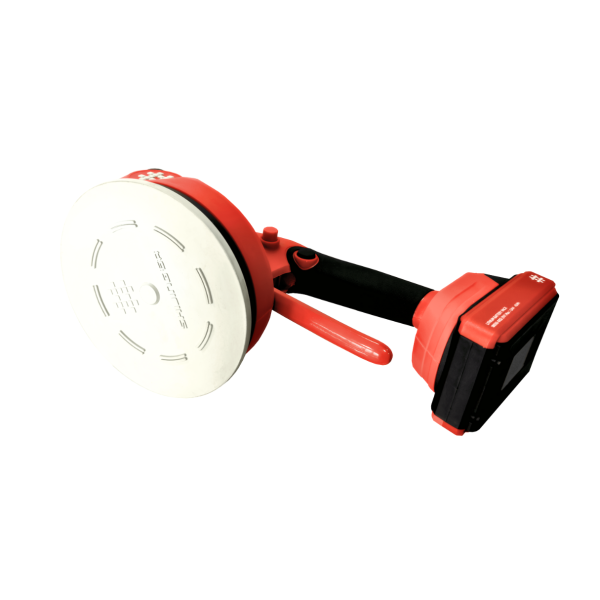 Виброприсоска Shijing Digital 21V 2.0A/h 165 мм с 2 аккумуляторами + кейс (9392)