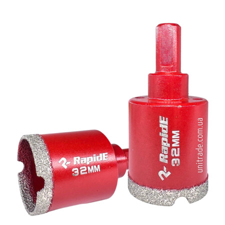 Алмазна коронка RapidE Red Point EVO 32 мм, під дриль (НФ-00001853)