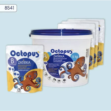 Двухкомпонентная эпоксидная затирка Octopus Zatirka цвет 8541, 5 кг (8541-5)