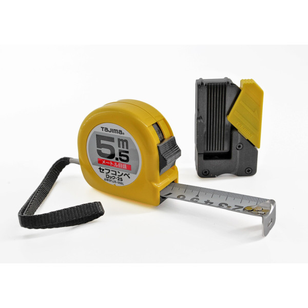 Рулетка строительная TAJIMA HI LOCK SFL25-55BL 5,5 м с держателем на ремень (1001-1652)