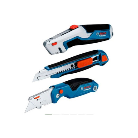 Набір будівельних ножів Bosch Professional, 3 шт (1600A027M4)