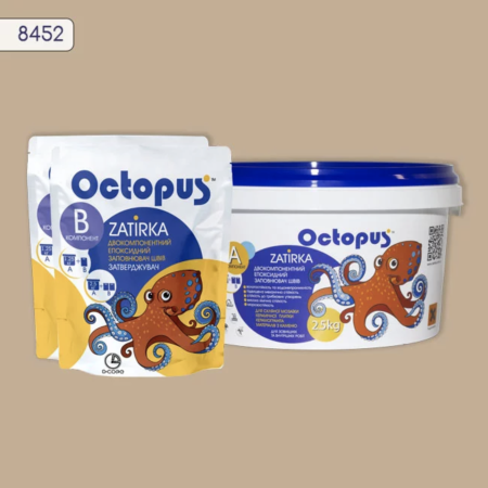 Двокомпонентна епоксидна фуга Octopus Zatirka колір 8452, 2,5 кг (8452-2)