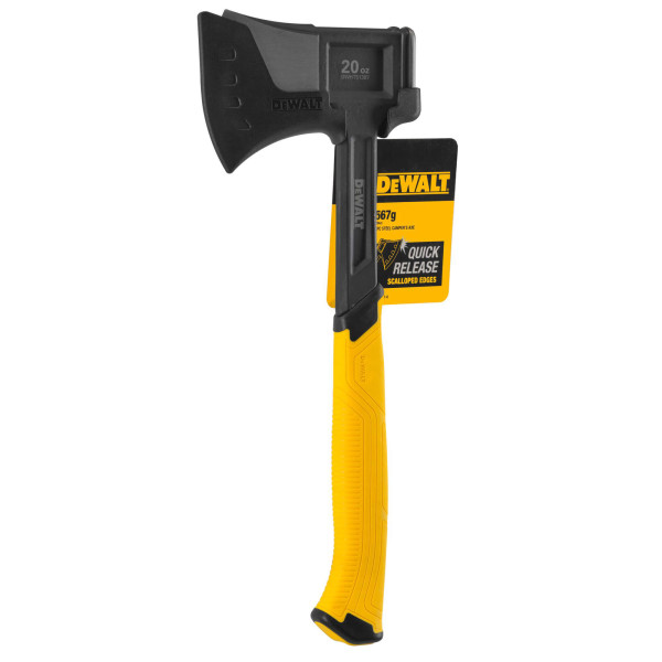 Топор туристический цельнометаллический весом 990 грамм с чехлом DeWALT (DWHT51387-0)