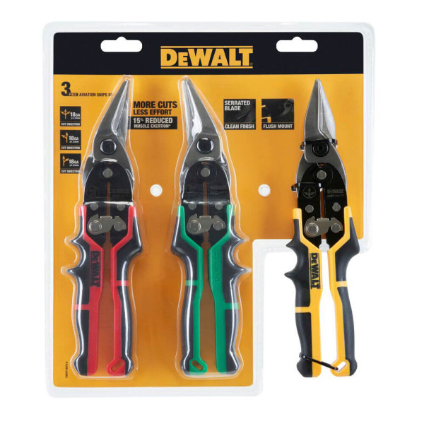 Набір ножиць з металу ERGO Aviation DeWALT (DWHT14676-0)
