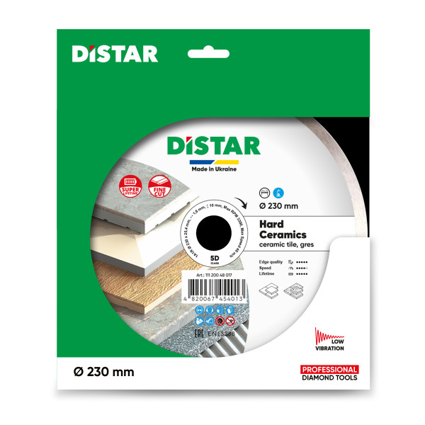 Диск алмазный Distar Hard ceramics 230 мм для керамогранита/керамики (11120048017)