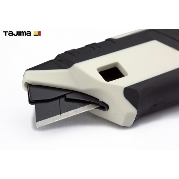 Нож изолированый TAJIMA DKC-L590W с выдвижным сегментным лезвием 18 мм с верхним автоматическим фиксатором (1802-2044)(DC540W)