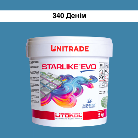 Эпоксидная затирка Litokol Starlike EVO 340 деним 5 кг (STEVOBDN0005)