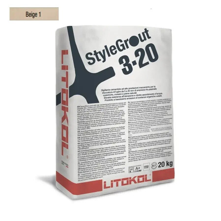 Цементна фуга StyleGrout 3-20 (Beige 1) 20 кг (SG320BGE10020)
