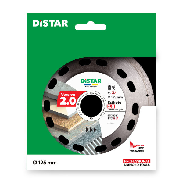 Диск алмазний Distar Esthete 2.0 125X22,23 мм для керамограніту/кераміки (10126024010)