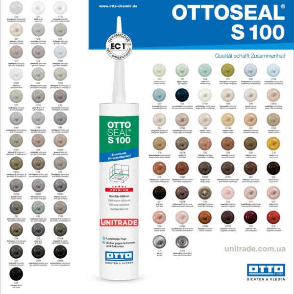 Силиконовый герметик OttoSeal S100 C510 (Silver Effect), 300 мм (S100C510)