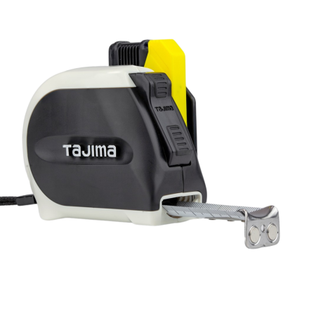 Рулетка строительная TAJIMA SIGMA  5,5 м усиленная лента, магнитная, с автостопом +  держатель (1001-1900)
