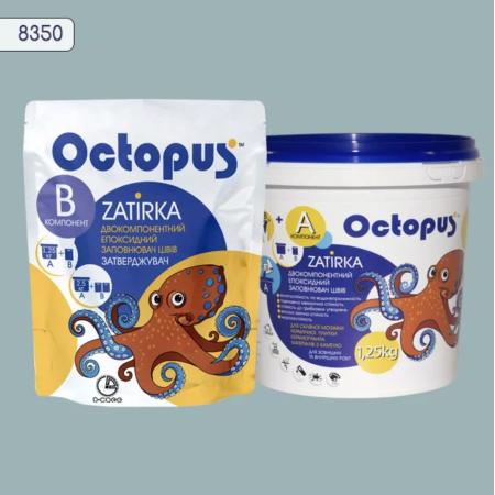 Двухкомпонентная эпоксидная затирка Octopus Zatirka цвет 8350 1,25 кг (8350-1)
