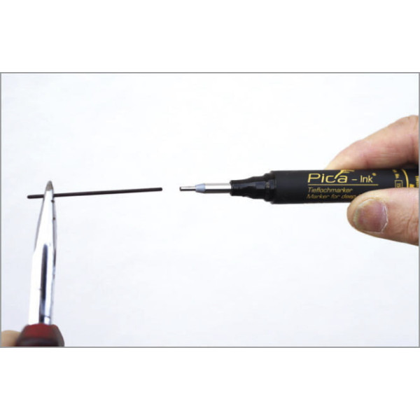 Маркер фирменный с длинным носиком Pica-Ink Deep Hole Marker, 150/46 чёрный (150/46)